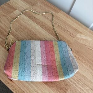 Nanette Lepore Rainbow Clutch/Small Shoulder Bag, Easter/holiday ready!